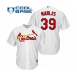 Youth Majestic St. Louis Cardinals #39 Miles Mikolas Authentic White Home Cool Base MLB Jersey