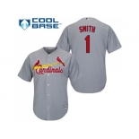 Youth St.Louis Cardinals #1 Ozzie Smith Grey Cool Base Stitched MLB Jersey