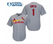 Youth St.Louis Cardinals #1 Ozzie Smith Grey Cool Base Stitched MLB Jersey