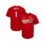 Youth St.Louis Cardinals #1 Ozzie Smith Red Cool Base Stitched MLB Jersey