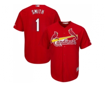 Youth St.Louis Cardinals #1 Ozzie Smith Red Cool Base Stitched MLB Jersey