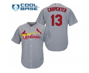 Youth St.Louis Cardinals #13 Matt Carpenter Grey Cool Base Stitched MLB Jersey