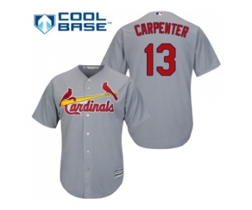 Youth St.Louis Cardinals #13 Matt Carpenter Grey Cool Base Stitched MLB Jersey