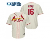 Youth St.Louis Cardinals #16 Kolten Wong Cream Cool Base Stitched MLB Jersey