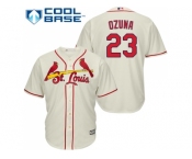 Youth St.Louis Cardinals #23 Marcell Ozuna Cream Cool Base Stitched MLB Jersey