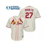 Youth St.Louis Cardinals #27 Jhonny Peralta Cream Cool Base Stitched MLB Jersey