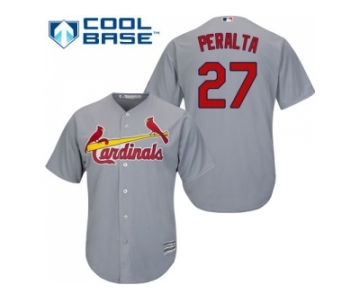 Youth St.Louis Cardinals #27 Jhonny Peralta Grey Cool Base Stitched MLB Jersey