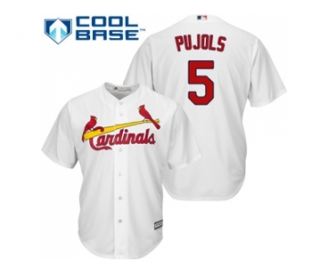 Youth St.Louis Cardinals #5 Albert Pujols White Cool Base Stitched MLB Jersey