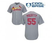 Youth St.Louis Cardinals #55 Stephen Piscotty Grey Cool Base Stitched MLB Jersey