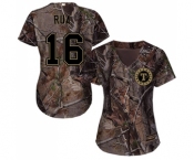 Women's Majestic Texas Rangers #16 Ryan Rua Authentic Camo Realtree Collection Flex Base MLB Jersey