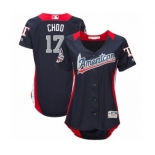 Women's Majestic Texas Rangers #17 Shin-Soo Choo Game Navy Blue American League 2018 MLB All-Star MLB Jersey