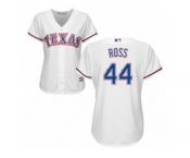 Women's Majestic Texas Rangers #44 Tyson Ross Authentic White Home Cool Base MLB Jersey