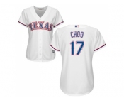 Women's Texas Rangers #17 Shin-Soo Choo White Home Stitched MLB Jersey