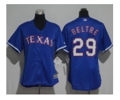 Women's Texas Rangers #29 Adrian Beltre Blue Alternate Stitched MLB Jersey