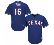 Youth Majestic Texas Rangers #16 Ryan Rua Authentic Royal Blue Alternate 2 Cool Base MLB Jersey