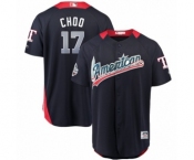 Youth Majestic Texas Rangers #17 Shin-Soo Choo Game Navy Blue American League 2018 MLB All-Star MLB Jersey