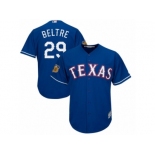 Youth Majestic Texas Rangers #29 Adrian Beltre Authentic 2017 Spring Training Cool Base MLB Jersey