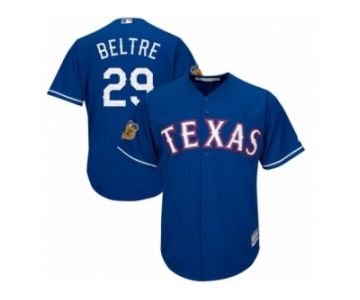 Youth Majestic Texas Rangers #29 Adrian Beltre Authentic 2017 Spring Training Cool Base MLB Jersey