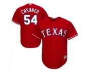 Youth Majestic Texas Rangers #54 Andrew Cashner Replica Red Alternate Cool Base MLB Jersey