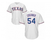 Youth Majestic Texas Rangers #54 Andrew Cashner Replica White Home Cool Base MLB Jersey