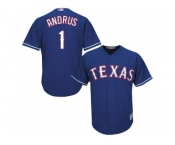 Youth Texas Rangers #1 Elvis Andrus Blue Cool Base Stitched MLB Jersey