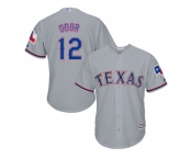 Youth Texas Rangers #12 Rougned Odor Grey Cool Base Stitched MLB Jersey