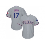 Youth Texas Rangers #17 Shin-Soo Choo Grey Cool Base Stitched MLB Jersey