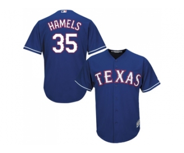 Youth Texas Rangers #35 Cole Hamels Blue Cool Base Stitched MLB Jersey