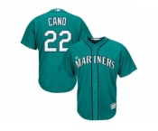 Youth Seattle Mariners #22 Robinson Cano Green Cool Base Stitched MLB Jersey