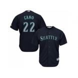 Youth Seattle Mariners #22 Robinson Cano Navy Blue Cool Base Stitched MLB Jersey