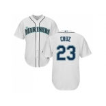 Youth Seattle Mariners #23 Nelson Cruz White Cool Base Stitched MLB Jersey