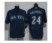 Youth Seattle Mariners #24 Ken Griffey Navy Blue Cool Base Stitched MLB Jersey