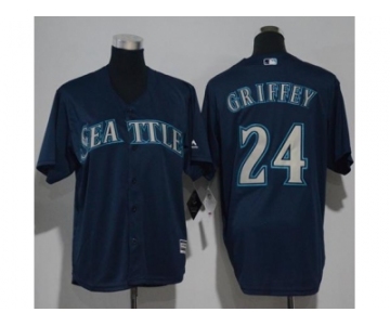 Youth Seattle Mariners #24 Ken Griffey Navy Blue Cool Base Stitched MLB Jersey