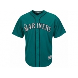 Youth Seattle Mariners Majestic Northwest Blank Green Alternate Cool Base Jersey