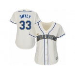 Women's Majestic Seattle Mariners #33 Drew Smyly Replica Cream Alternate Cool Base MLB Jersey