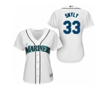 Women's Majestic Seattle Mariners #33 Drew Smyly Replica White Home Cool Base MLB Jersey