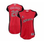 Women's Seattle Mariners #20 Dan Vogelbach Authentic Red American League 2019 Baseball All-Star Jersey