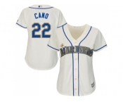 Women's Seattle Mariners #22 Robinson Cano Cream Alternate Stitched MLB Jersey