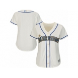 Women's Seattle Mariners Majestic Blank Cream Alternate Cool Base Jersey