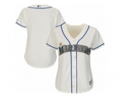 Women's Seattle Mariners Majestic Blank Cream Alternate Cool Base Jersey