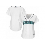 Women's Seattle Mariners Majestic Blank White Home Cool Base Jersey