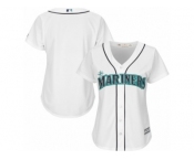 Women's Seattle Mariners Majestic Blank White Home Cool Base Jersey