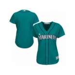 Women's Seattle Mariners Majestic Northwest Blank Green Alternate Cool Base Jersey