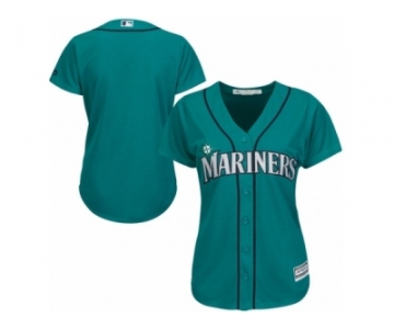 Women's Seattle Mariners Majestic Northwest Blank Green Alternate Cool Base Jersey