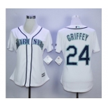 women mlb jerseys seattle mariners #24 griffey white