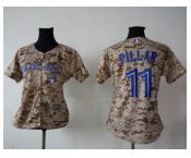 Women Toronto Blue Jays #11 Kevin Pillar Camo Fashion Stitched MLB Jersey