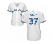 Women's Majestic Toronto Blue Jays #37 Jason Grilli Replica White Home MLB Jersey