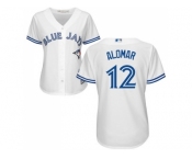 Women's Toronto Blue Jays #12 Roberto Alomar White Home Stitched MLB Jersey