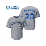 Women's Toronto Blue Jays #20 Josh Donaldson Grey Road Stitched MLB Jersey