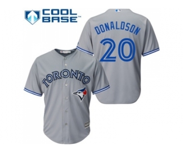 Women's Toronto Blue Jays #20 Josh Donaldson Grey Road Stitched MLB Jersey